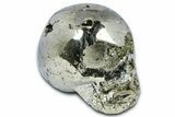 Gleaming Pyrite Skull - Peru #378837-1